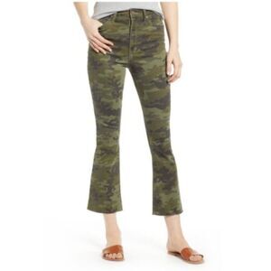 TINSEL Camo Crop Flare Jeans